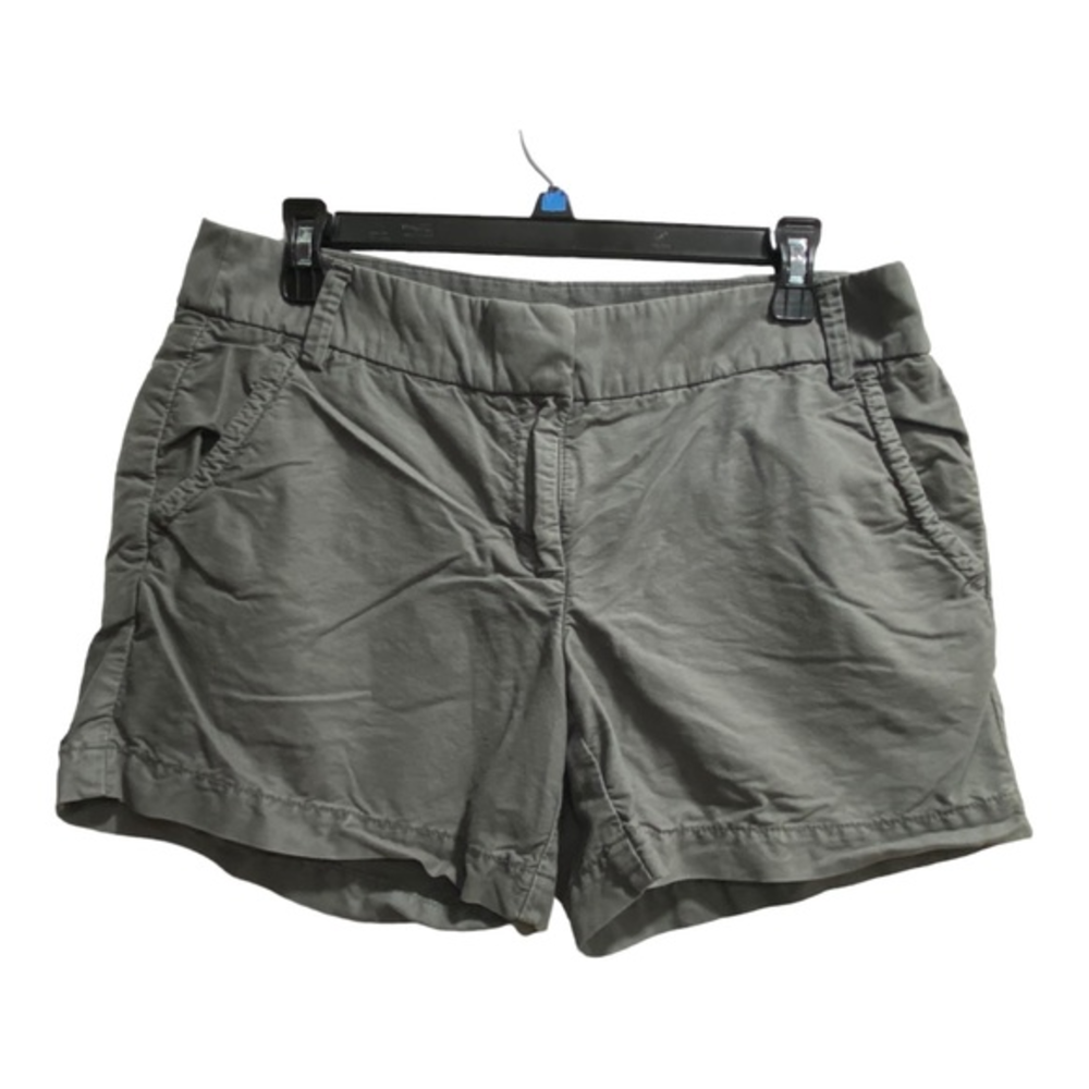 Women’s J. Crew Dark Green/Gray Chino Shorts size 8